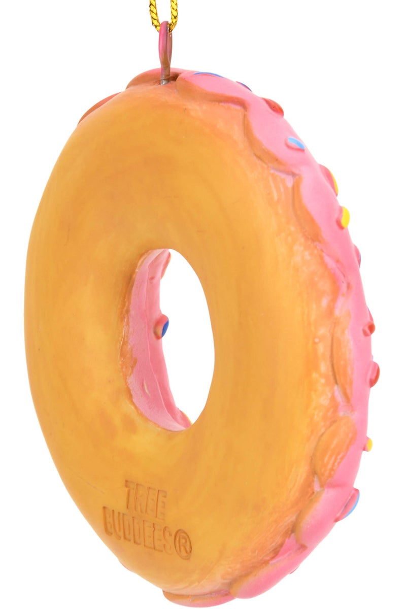 Tree Buddees Pink Donut with Sprinkles Food Christmas Ornament - Image 4